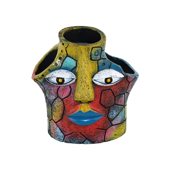 Flower Pots,Plant Pots Abstract Beauty Face Beauty Face Abstract Resin Planter Abstract Face Planter Container For Outdoor Balcony
