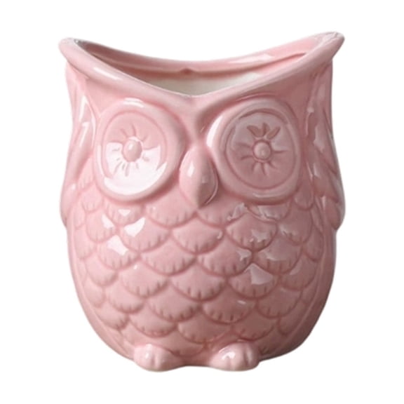 Flower Pots,Plant Pots Owl Shaped Ceramic Succulent Planter Garden Container