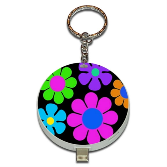 Flower Power Charger Power Bank Key-Chain