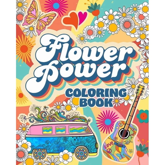 Sirius Creative Coloring Flower Power Coloring Book: Over 45 Images, (Paperback)