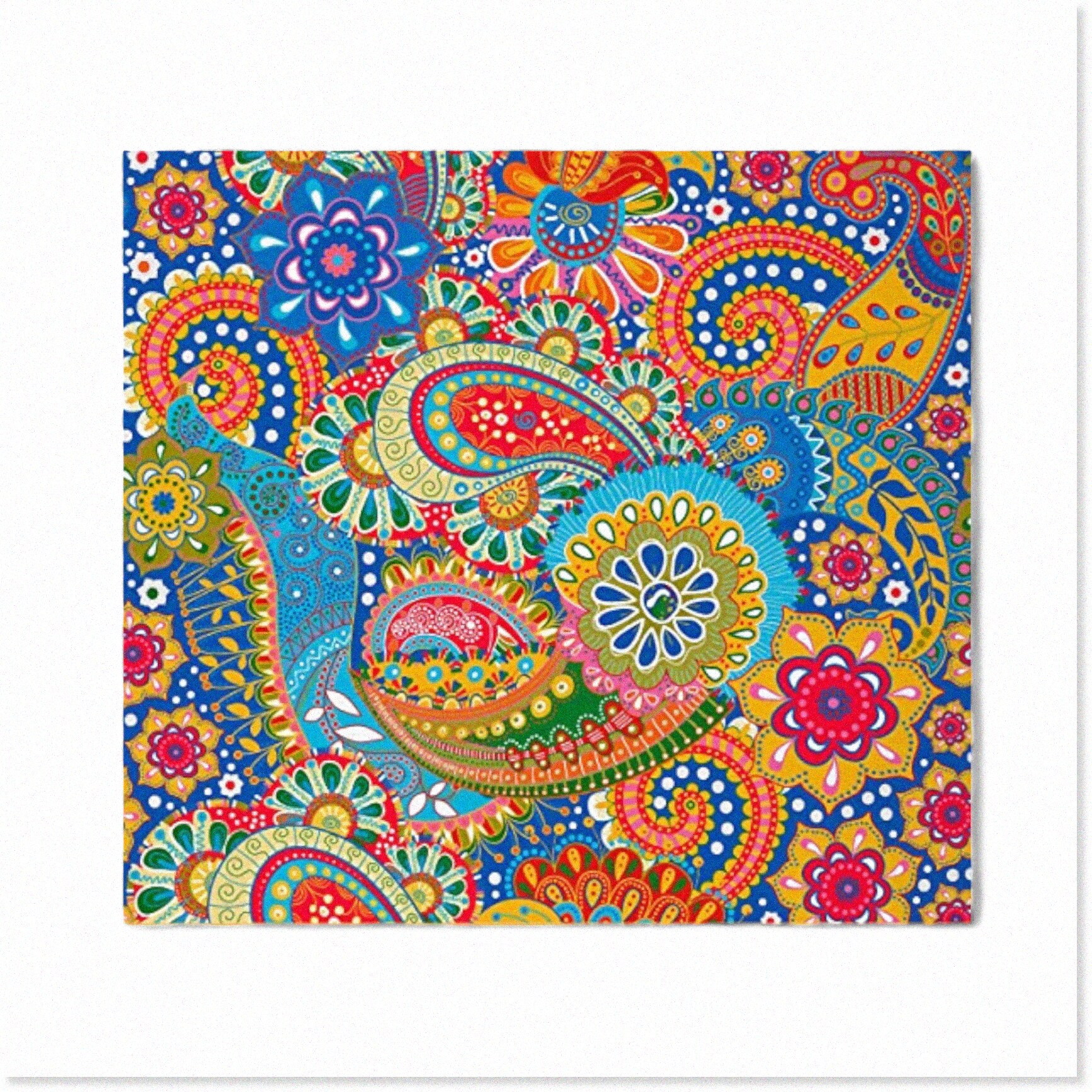 Flower Power Fabric Retro Paisley & Exotic Floral DIY Upholstery