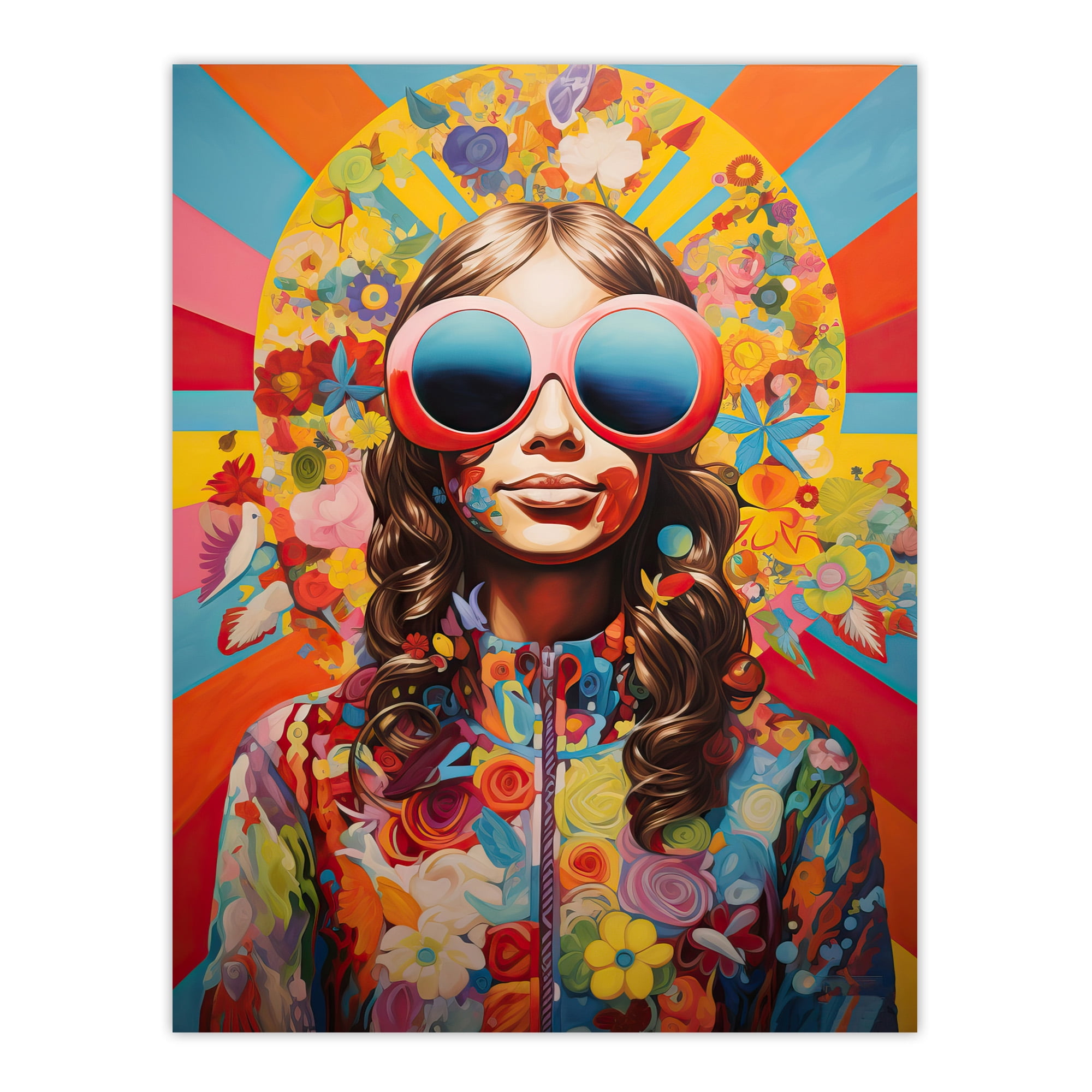 Flower Power Fanfare Florals Maximalist Bright Bold Colourful
