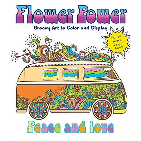 Pre-Owned Flower Power: Groovy Art to Color and Display Paperback