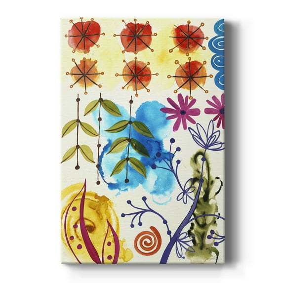 Flower Power II Premium Gallery Wrapped Canvas - Ready to Hang