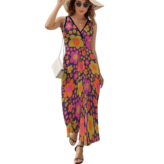 Flower Power Mod Floral Sleeveless Dress party dresses woman summer outfits for women elegant and pretty women's dresses