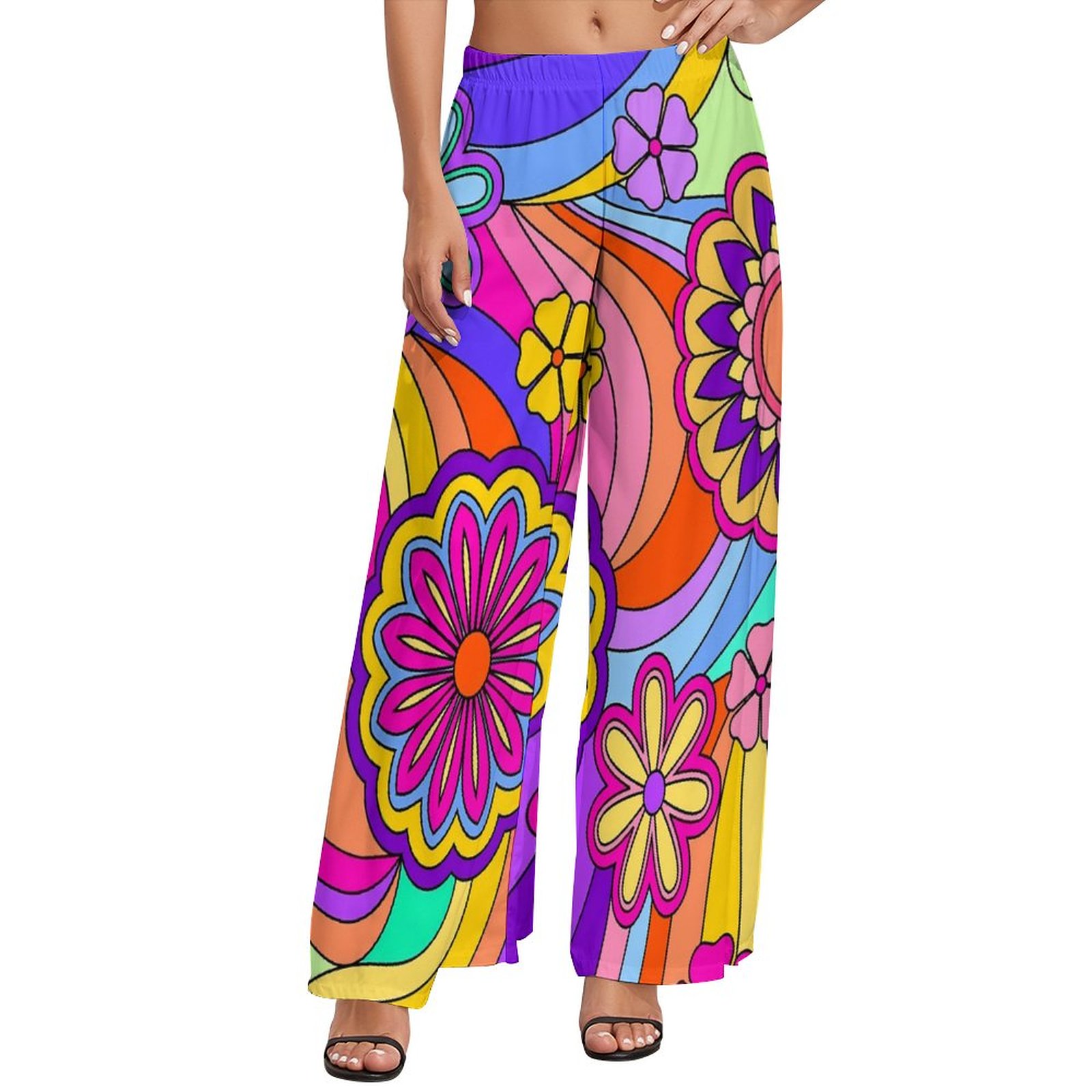 ORIGINAL BIG FLOWER PRINT EASY PANTS main image 1