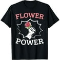 thumbnail image 1 of Flower Power Petal Pusher Flower Arranger Floral Designer T-Shirt, 1 of 4