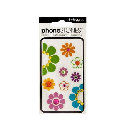 Flower Power Phone Stones Stickers (Available in a pack of 24)