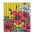 thumbnail image 1 of Flower Power Shower Curtain Waterproof Bathroom Decor Durable Polyester Bath Curtain with Hooks Bathroom Screen Bathtub Decor, 1 of 5