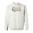 thumbnail image 1 of Flower Power Sweatshirt Women -Image by Shutterstock, Female x-Large, 1 of 4