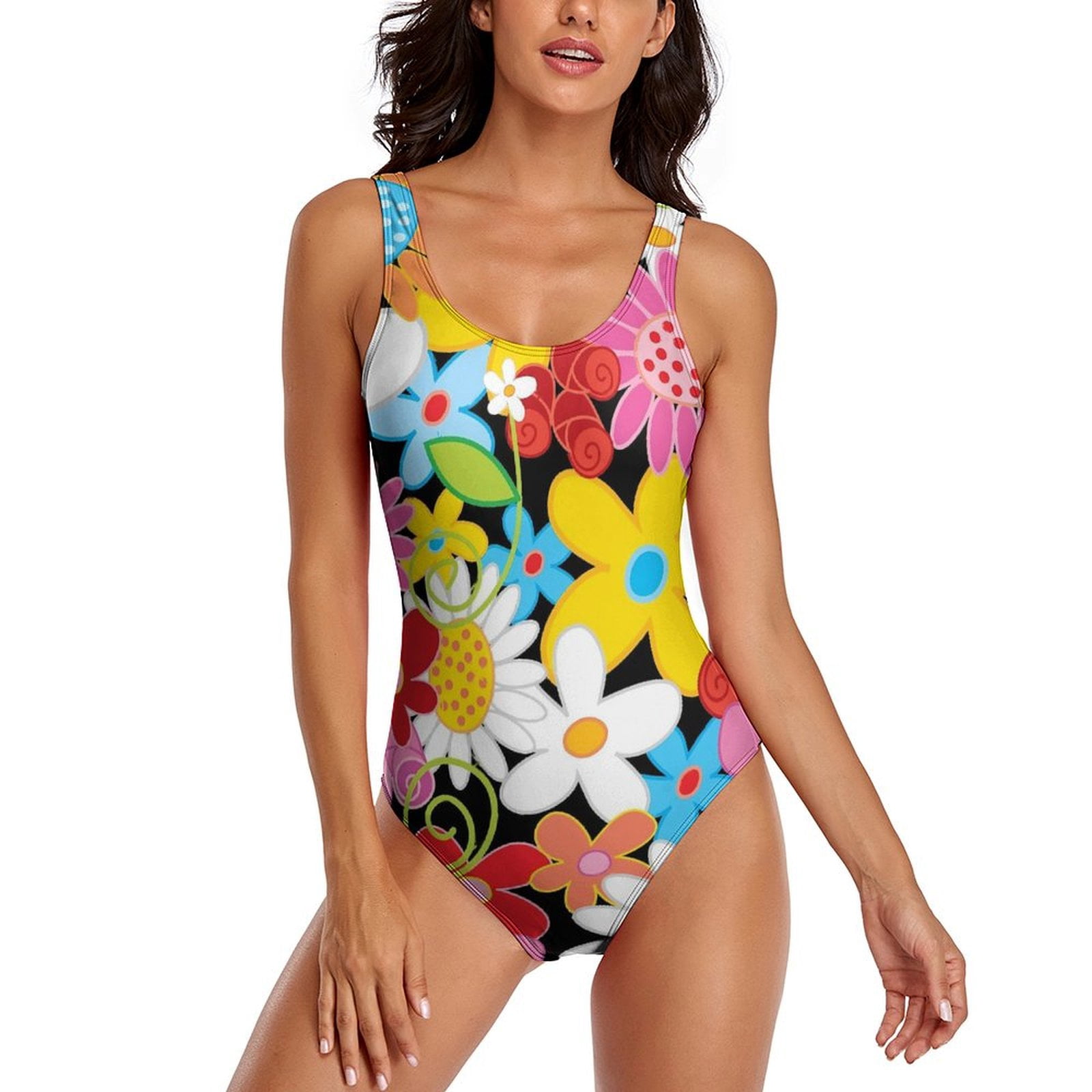 Women's Flower Print Sexy Beach Swimsuit
