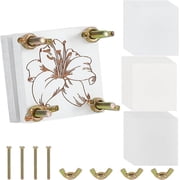 Flower Press Kit 8 Layers 1.97x1.97 Inches 5x5cm Wooden Flower Leaf Plant Pressing Kit with Tools Small Botanical Press