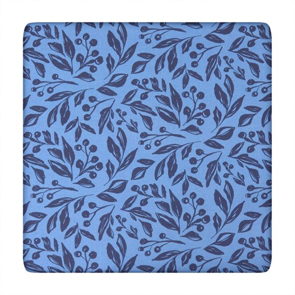 Flower Print Elastic Fitted Tablecloth - Watercolor Flowers Pattern Square Table Cover, Windproof Snug Fit Outdoor Picnic Table Protector, Washable Cute flowers Design (34x34 Inches)