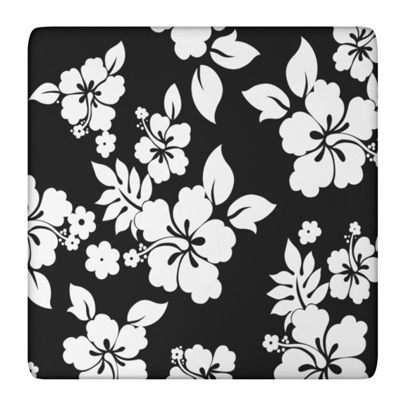 Flower Print Elastic Fitted Tablecloth - Watercolor Flowers Pattern Square Table Cover, Windproof Snug Fit Outdoor Picnic Table Protector, Wrinkle-Free Washable Cute flowers Design