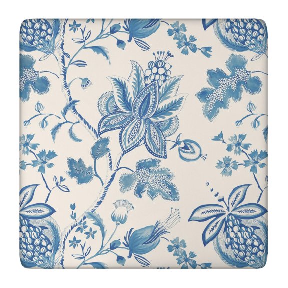 Flower Print Elastic Fitted Tablecloth - Watercolor Flowers Pattern Square Table Cover, Windproof Snug Fit Outdoor Picnic Table Protector, Wrinkle-Free Washable Cute flowers Design