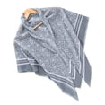 thumbnail image 1 of Flower Print Hijab Laser Cut Edge Headscarf Premium Cotton Voile Soft Fashion Square Scarf, 1 of 7