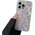 thumbnail image 1 of Flower Print Water Flow Laser Soft Case  for iPhone (Small Flower,iPhone 12), 1 of 7