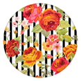 thumbnail image 1 of Flower-Printed Round Tablecloth with Elastic Edge, Lightweight and Washable Polyester Fabric, Ideal for Spring Decor, Fits 44-52 Inch Table, 1 of 7