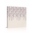 thumbnail image 1 of Flower Purple Canvas Wall Art, Grey Cherry Blossoms Cotton Linen Background Framed Wall Decor Modern Artwork Prints Painting for Living Room, Bedroom, Kitchen & Cafe Decor 28x28 Inch, 1 of 9