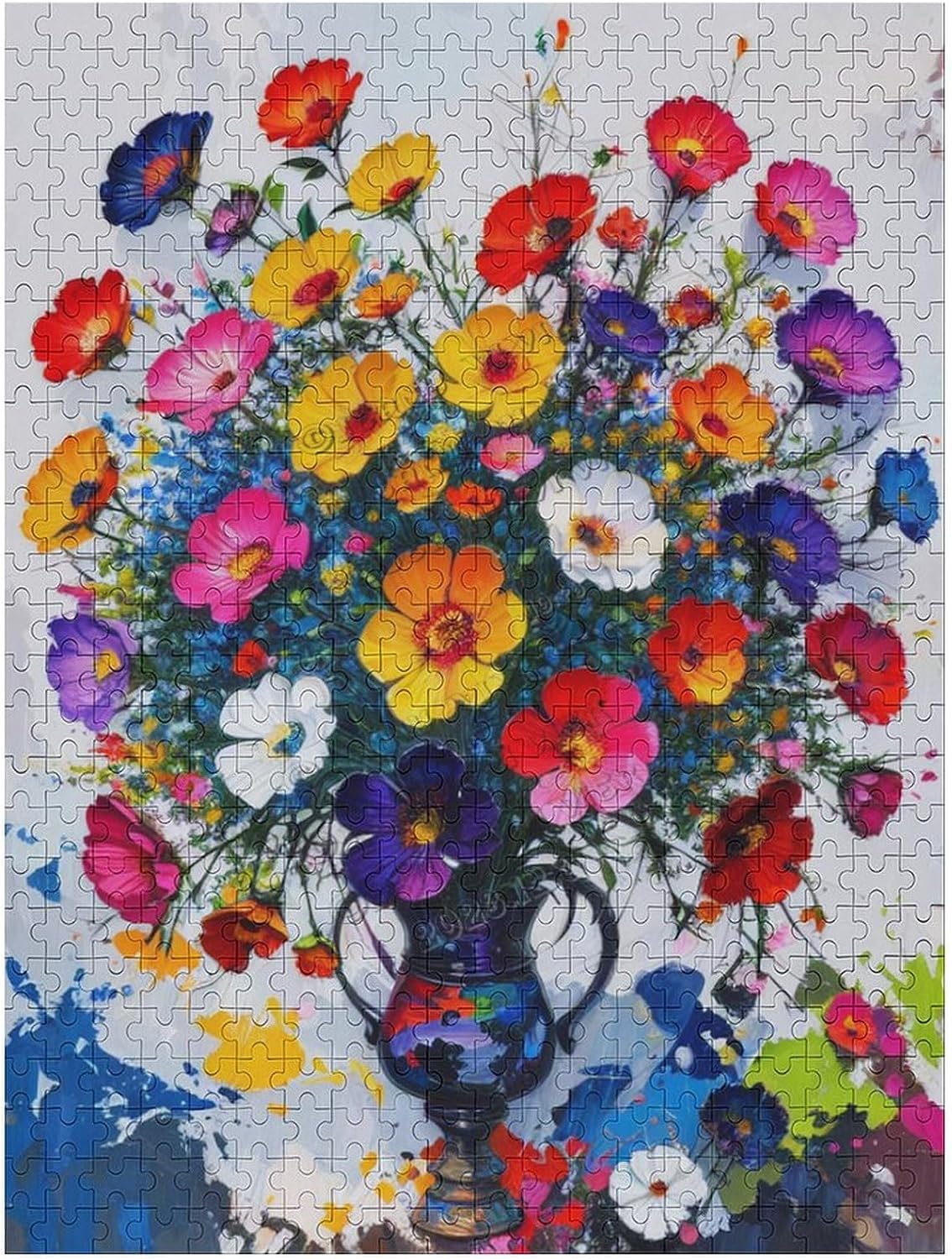 Flower Puzzle 500 Piece Puzzles for Adults - Sunflower Classic Oil ...