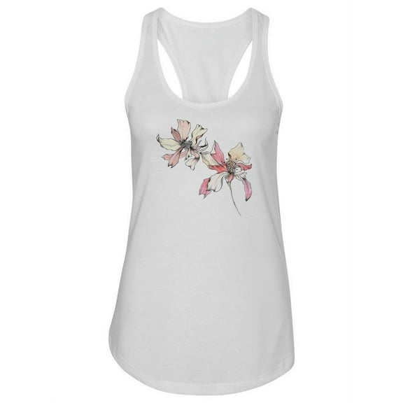 Flower  Racerback Tank Women -Image by Shutterstock, Female Medium