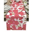 thumbnail image 1 of Flower Red Branches Spring Table Runner Home Wedding Table Flag Mat Table Centerpieces Decoration Party Dining Long Tablecloth, 1 of 6