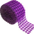 thumbnail image 1 of Flower Rhinestone Diamond Mesh Wrap Ribbon, 4-Inch, 10 Yards, 1 of 1