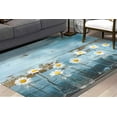 thumbnail image 1 of Flower Rug, Daisy Flower In Glass Bottles Rugs, Daisy Lover Gift Rugs, Stair Rugs, Daisy Lover Gift Rug, Anti-Slip Carpet Rug, Blue Rug, 2.6'x4' - 80x120 cm, 1 of 8