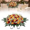 thumbnail image 1 of Flower Saddle Large Artificial Cemetery Flowers For Cemetery Memorial Flowers For Outdoor Decorations,Outdoor Artificial Flowers, 1 of 5