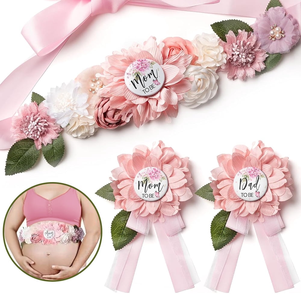 Light pink cord belt with flower accent Dusty Pink Flower Belt: Romantic Wedding Dress Sash - Etsy main image 2
