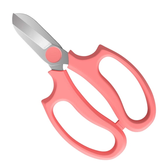 Flower Scissors, Strong Floral Shears, Premium Steel Garden Pruning Shears Garden Scissors Floral Fruits Leaf Scissors Hand Pruner Snip Trimming Tool for Gardening Flower Arrangement, Pink
