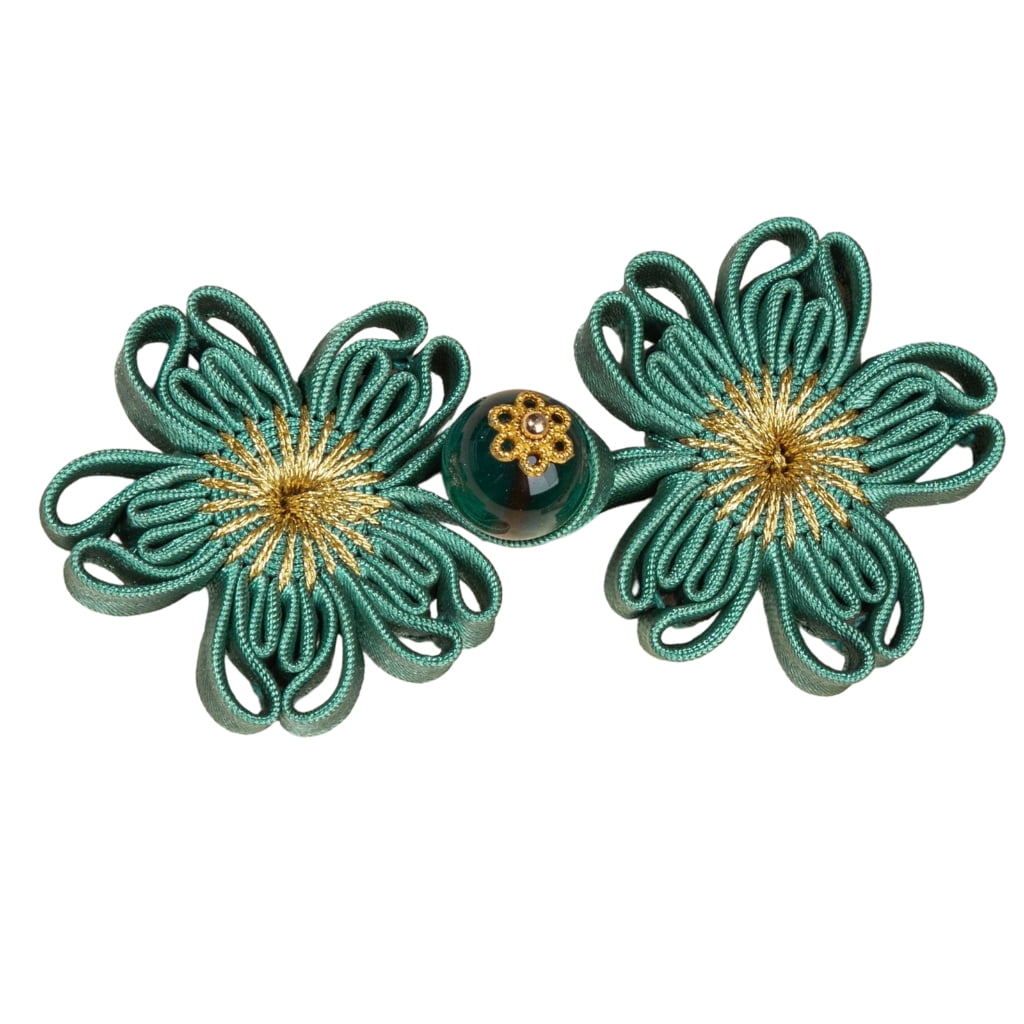 Flower Shape Fabric Cheongsam Button Traditional Chinese Knot Buttons ...