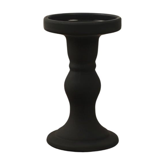 Flower Shape Glass Candlestick Holder, Minimalist Geometric Tabletop Candle Stand For Living Room And Bedroom Decor, 5.5 Inches