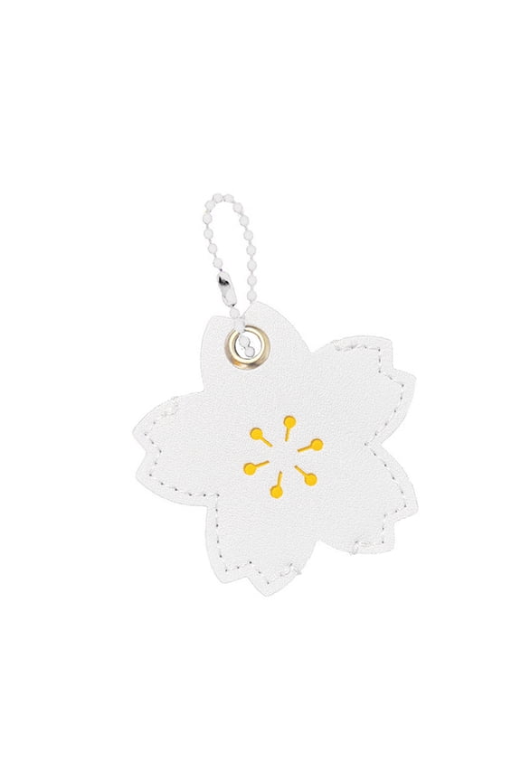 Flower Shape Key Case Daily Use Key Sleeve Safeguards Keys from Scratches and Ensures Easy Management Leather Texture