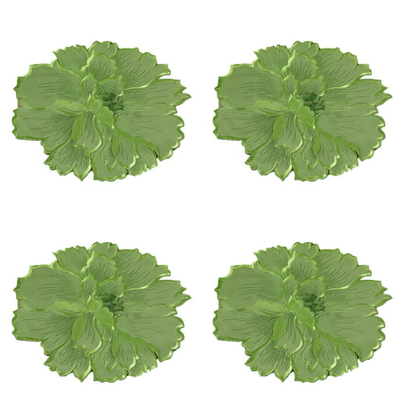 Flower Shape Placemat, Ongmies Christmas Decorations Indoor, Floral Shape Placemat with Exquisite Texture | Polyester Dining Mat for Home