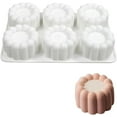 thumbnail image 1 of Flower Shape Silicone Molds, 8-Cavity Silicone Molds for Baking for Mousse Cake, Candy, Chocolate, Pastry Dessert, Send Goods from Local Warehouse, 1 of 4
