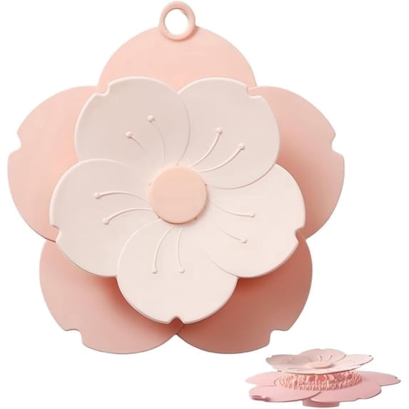 Flower Shape Sink Drain Cover Tub Stopper-Dual Use Silicone Floor Drain Cover/Strainer for Bathroom,Kitchen Sink Drain Stoppers,Drain Protector.
