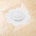 thumbnail image 1 of Flower Shape Sink Drain Protector Hair Catcher Strainer Reusable Plastic Anti-Clogging Filter In White Blue Green, 1 of 4