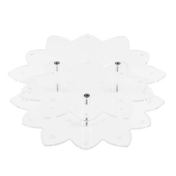 Flower-Shaped Acrylic Lollipop Display Stand: Elegant 19-Hole Storage Rack