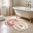 thumbnail image 1 of Flower Shaped Area Rug, Soft 3D Floral Non-Slip Floor Mat for Bedroom & Living Room, 1 of 6