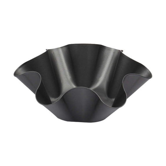 Flower-Shaped Baking Pan, Non-Stick Carbon Steel Tortilla Bowl for Taco Shells, 1-Piece Kitchen Tool