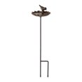thumbnail image 1 of Zingz & Thingz Bird Nesting On Shovel Birdbath Brown, 1 of 2