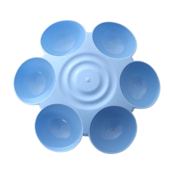 Flower-Shaped Cat Feeding Bowl, Plastic Cat and Dog Food Bowl with 6 Petals, Multiple Pet Dinner Feeder for Indoor Food and Water, For Multiple Cats And Dogs