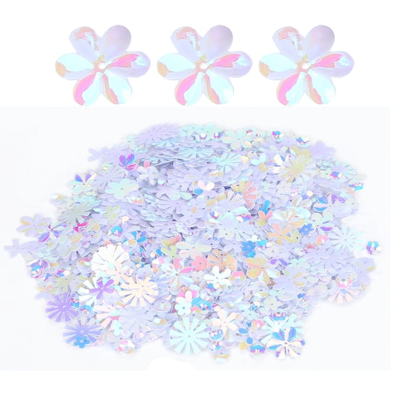 Flower-Shaped Confetti, Glitter Sequins, Spangles, Wedding Decoration, Party Sprinkle Part Holiday Decoration for Gift Box Filling for Friends Col