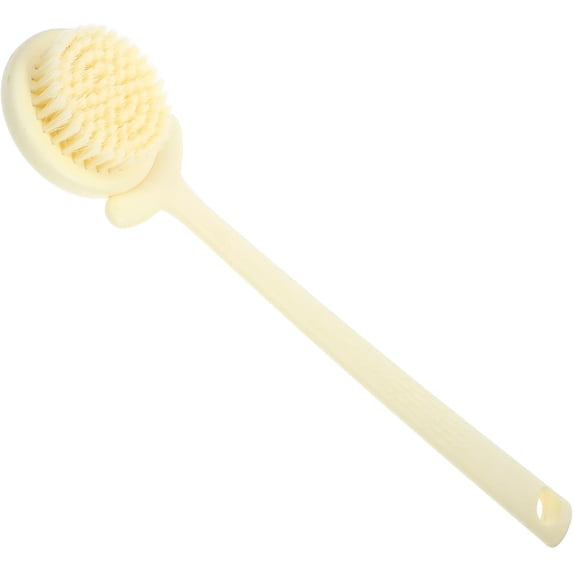 Flower-Shaped Exfoliating Bath Brush with Long Handle, Soft Bristles ...
