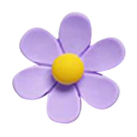 Flower Shaped Fridge Magnets, Cute Flower Magnets for Refrigerator Decor, Durable Strong Magnetic Whiteboard Magnet Decor for Kitchen, Office, Home Organization and Gift Giving, 1Pc(Purple,1x1")
