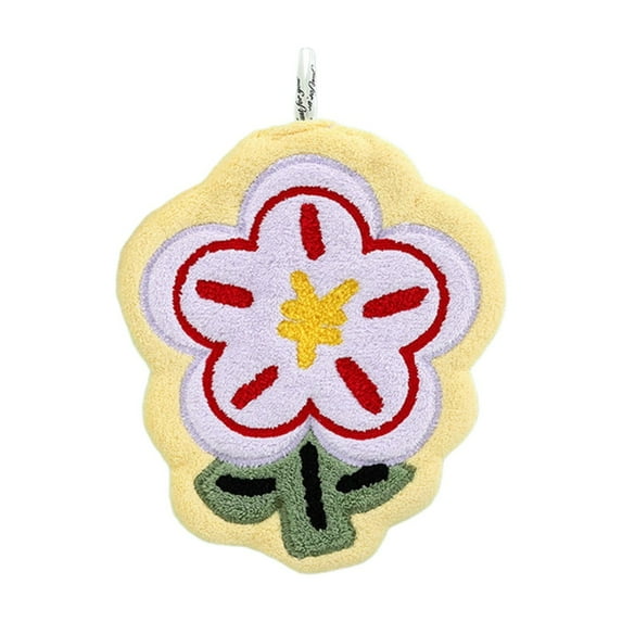 Flower-Shaped Hand TowelsHanging Hand Towels for Bathroom Kitchen Funny HandTowel Decorative Decor Face Towels- Unique Gifts Purple