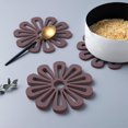 thumbnail image 1 of Flower Shaped Hot Pad Coaster Trivet Placemat for Dining Table Kitchen Office Use 1-Piece, 1 of 6