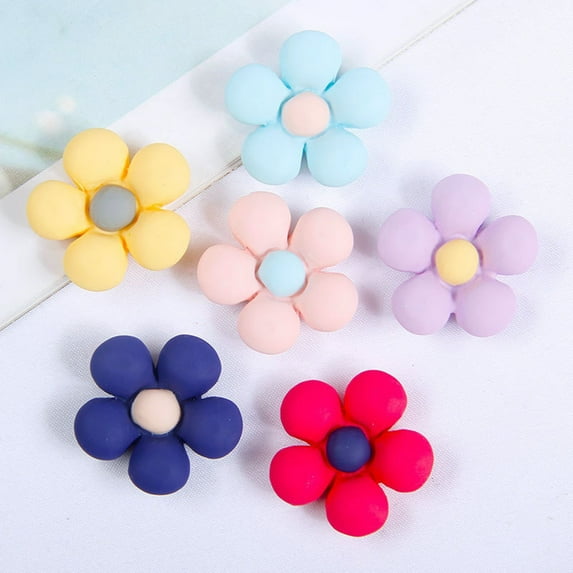 Flower Shaped Refrigerator Magnet Blanks Unfinished Craft Bases for DIY Customization Decorative Fridge Magnets for Home Kitchen