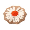 thumbnail image 1 of Flower Shaped Round Rug for Bedroom Living Room, Fluffy Circular Rug Washable Nursery Rug for Room Nonslip Indoor Floor Mat for Entryway, Daisy, 15.7x15.7 Inch, 1 of 8